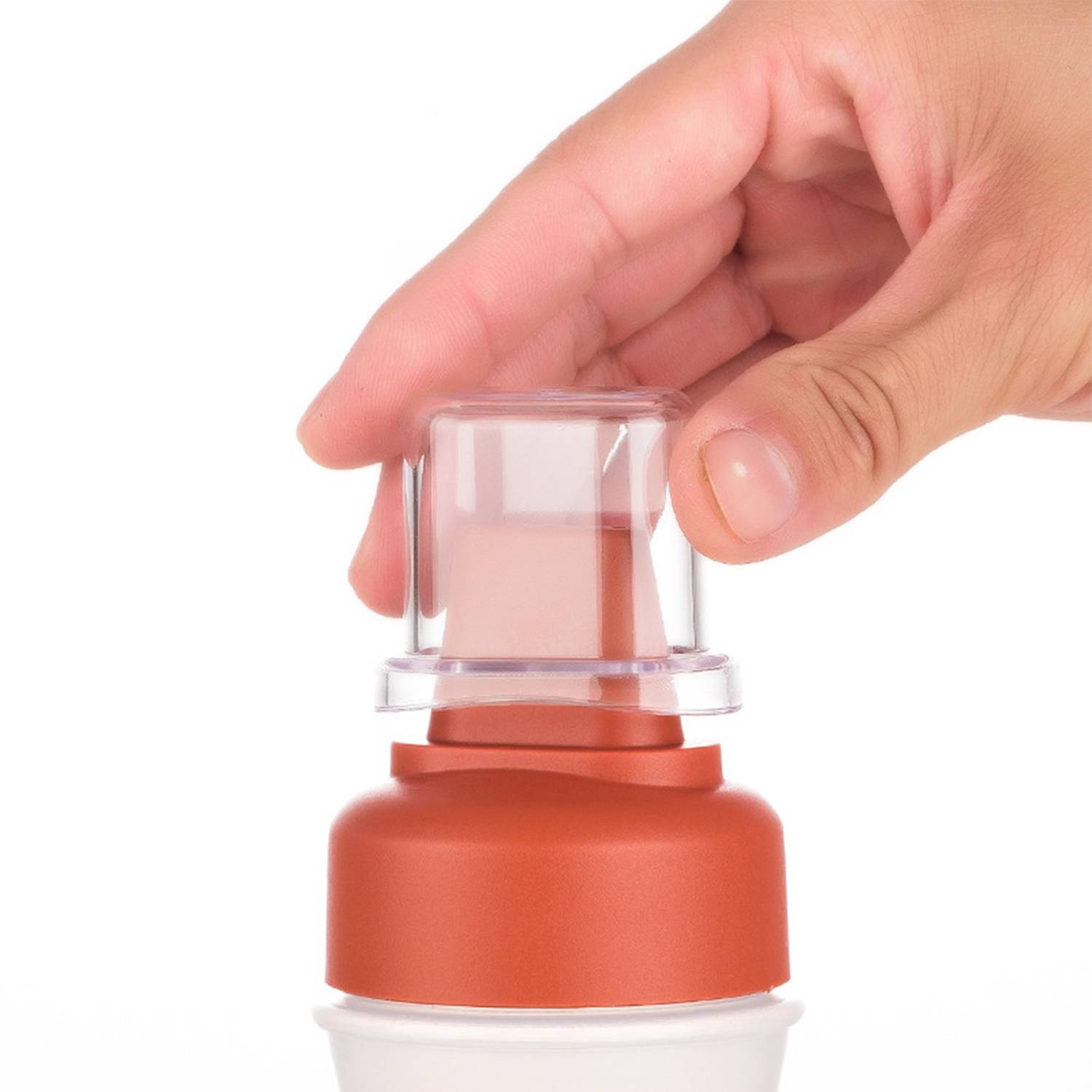 Plastic 5-Hole Squeeze Sauce Bottle with Dust Cap Kitchen 5