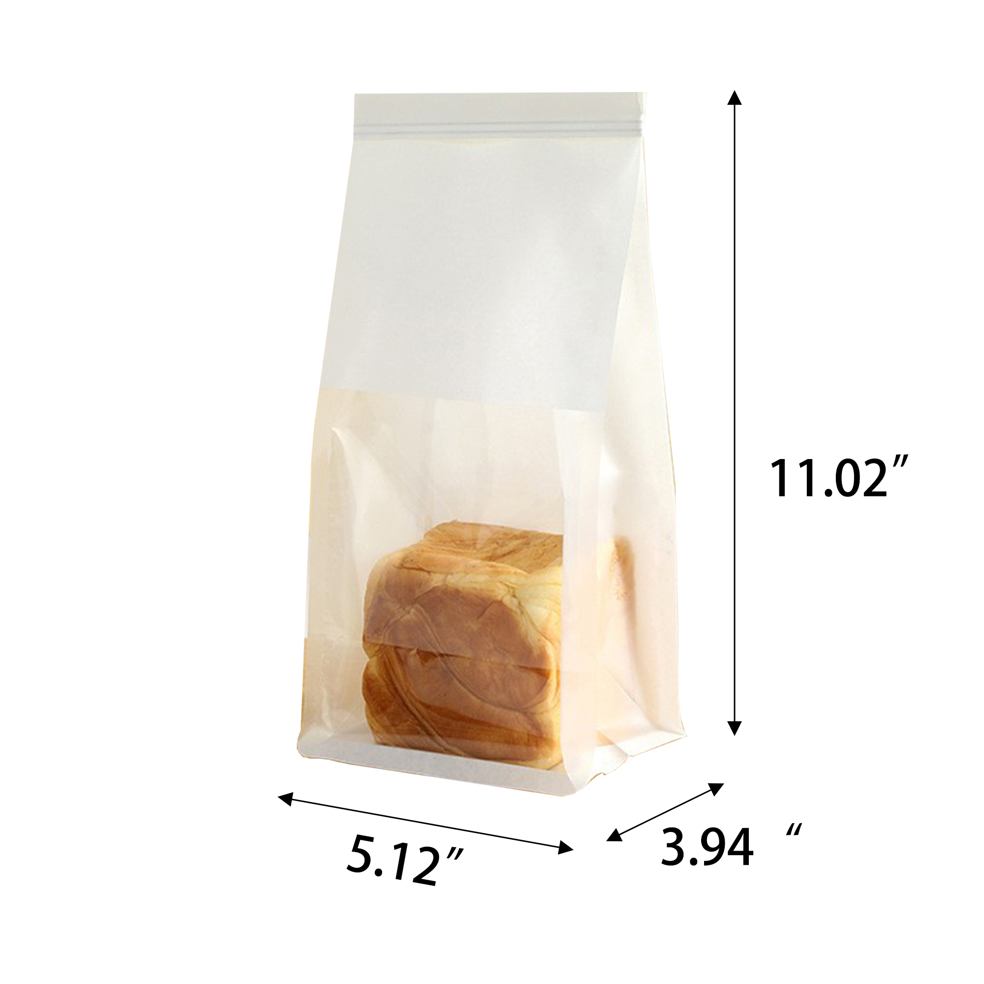 White Kraft-Paper Bread Bag 1