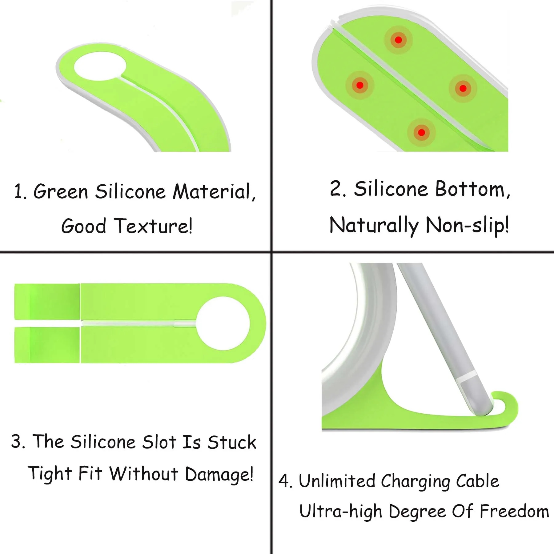 2 in 1 Silicone Phone Stand Holder For Smart Watch 3