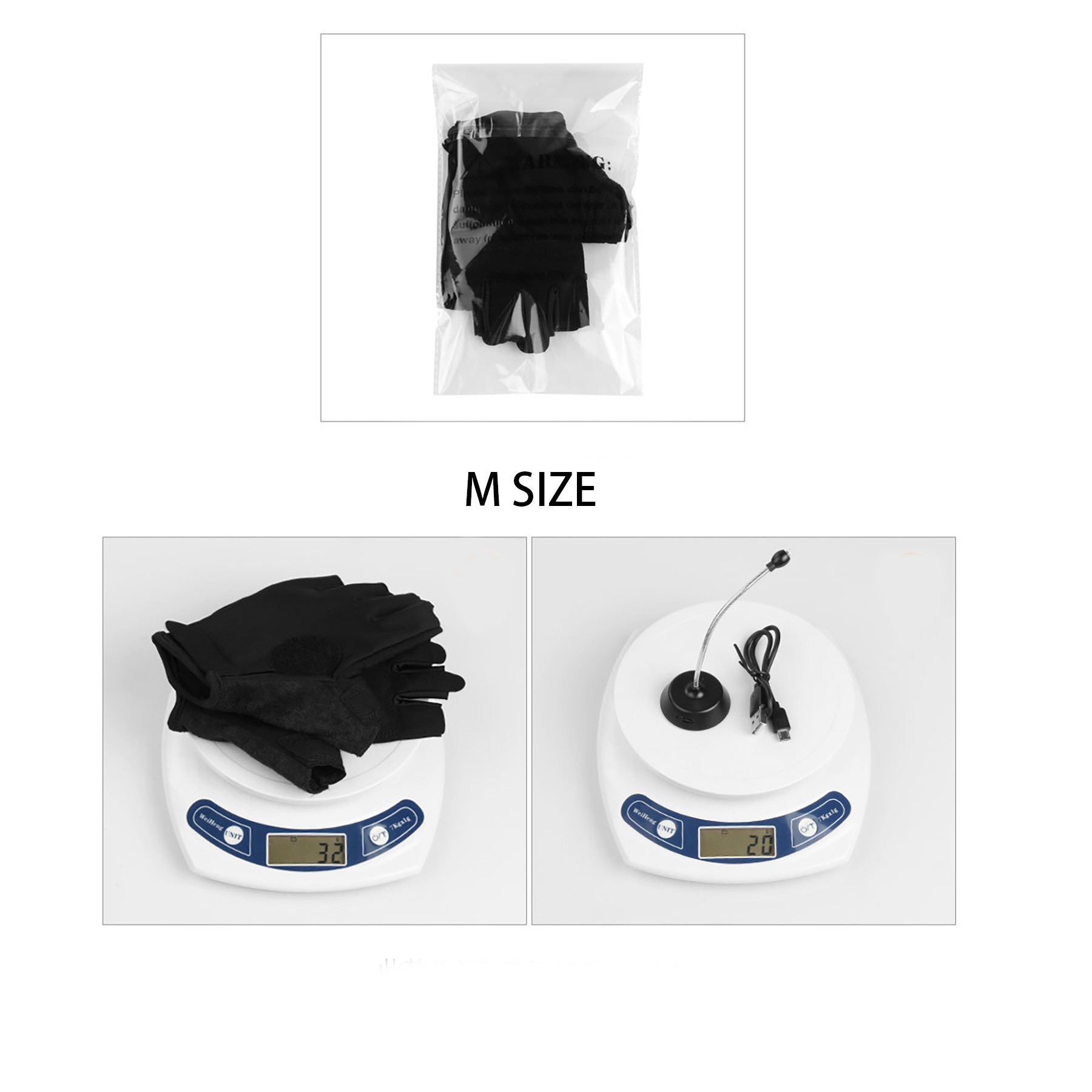 Half Finger Led Flashlight Gloves 4