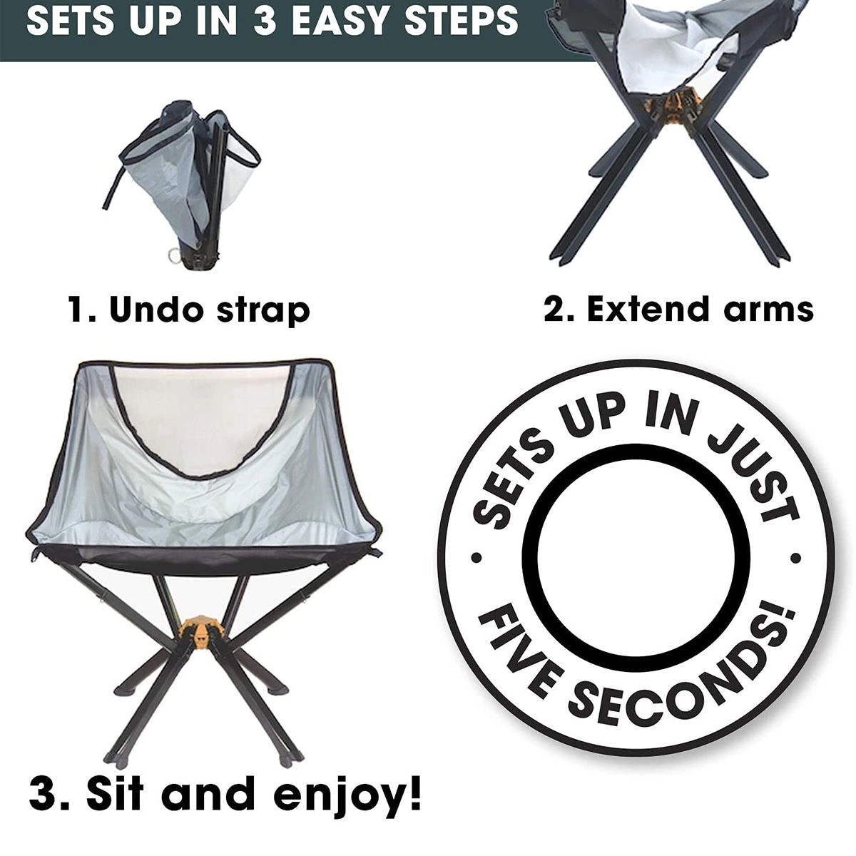 Bottle Sized Outdoor Chair Camping Chair 7