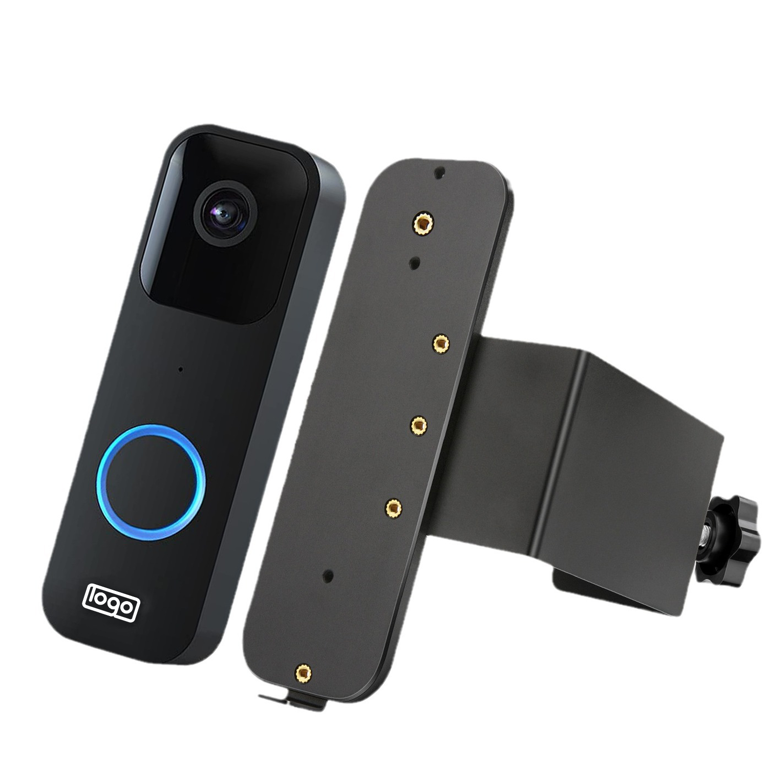 No-Drill Anti-Theft Doorbell Mount w/ Secure Clamp 1