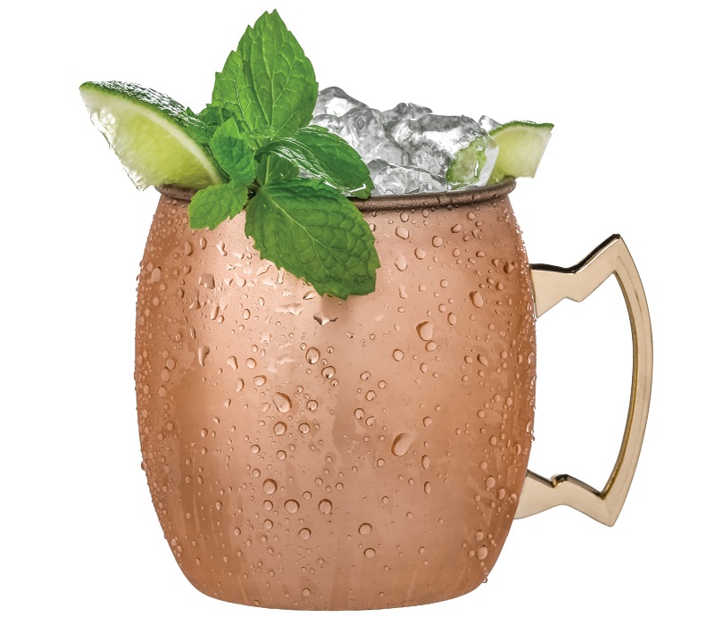 Copper Plated Stainless Steel Mug, 17 oz. 2