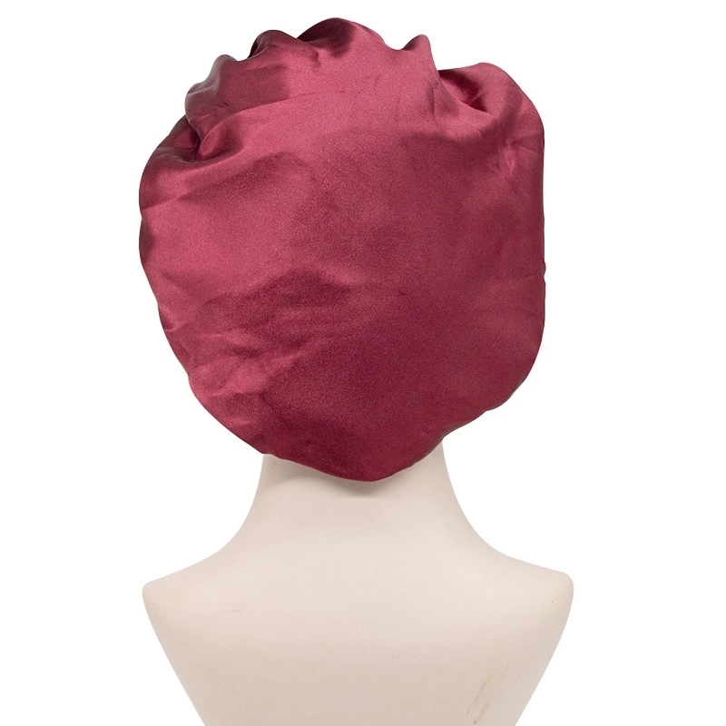 Silk Satin Bonnet Hair Cover Sleep Cap 5
