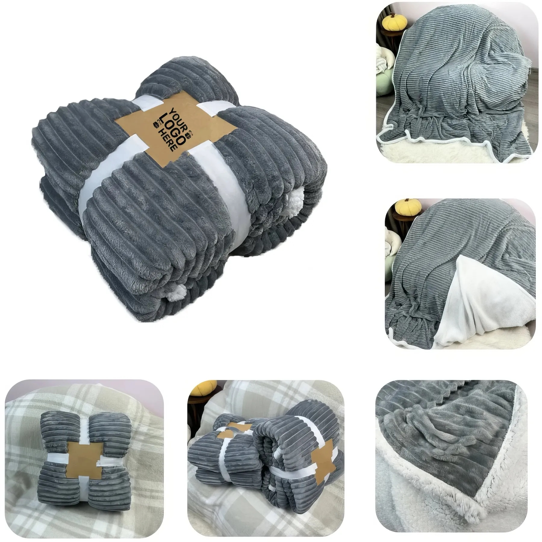 Double Layer Cozy Decorative Blanket 1