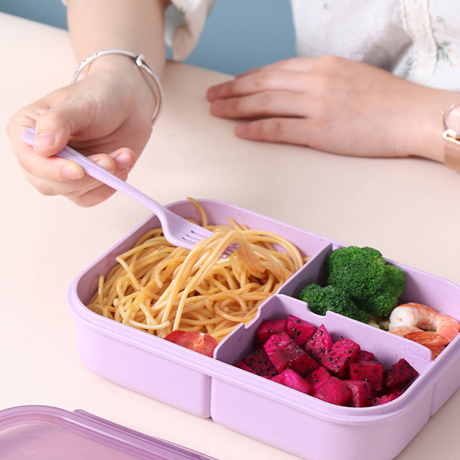 Natural Wheat Fiber Lunch Box 5