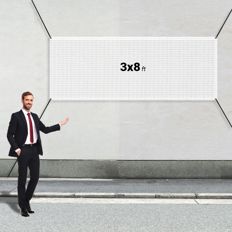 Custom 3' X 8' Mesh Banners 8