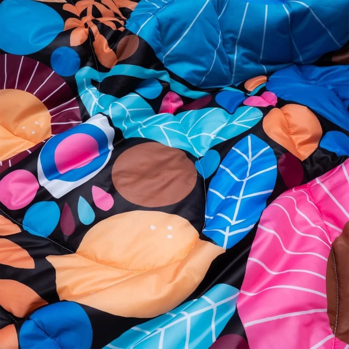 Warm Printed Outdoor Camping Blanket for 1-Person 5