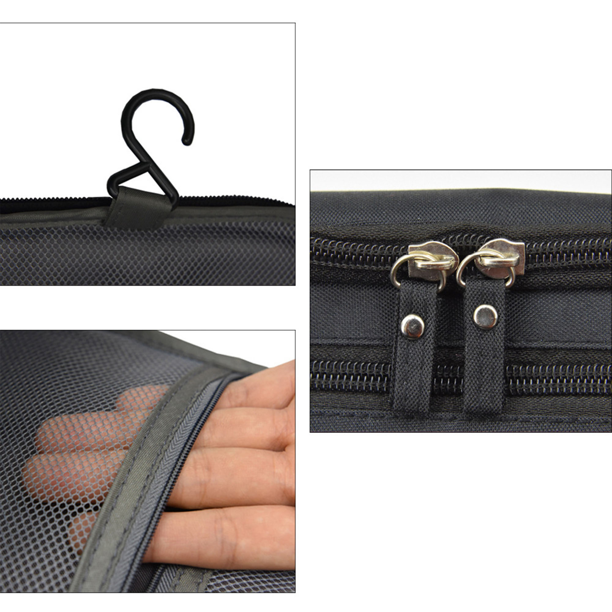 Men's waterproof large capacity side handle toiletry bag 3