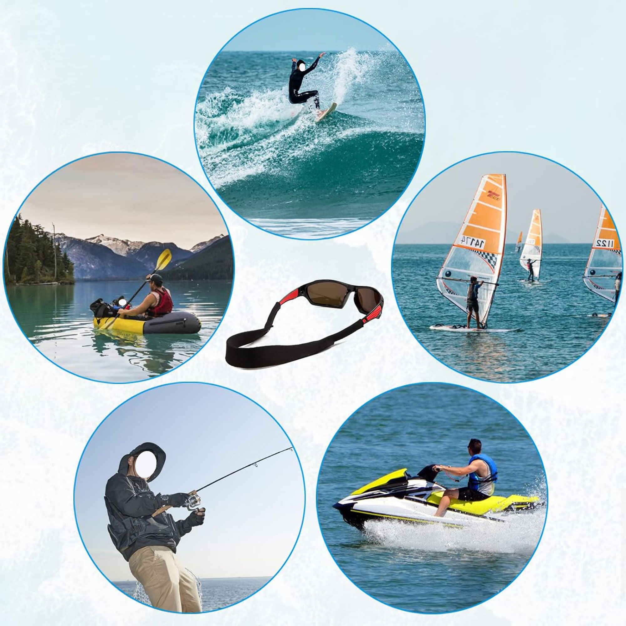 Neoprene Floating Sunglasses Straps 6