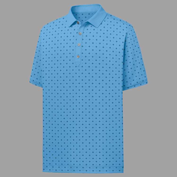 FootJoy ProDry Performance Lisle Deco Print- Athletic Fit Polo 7