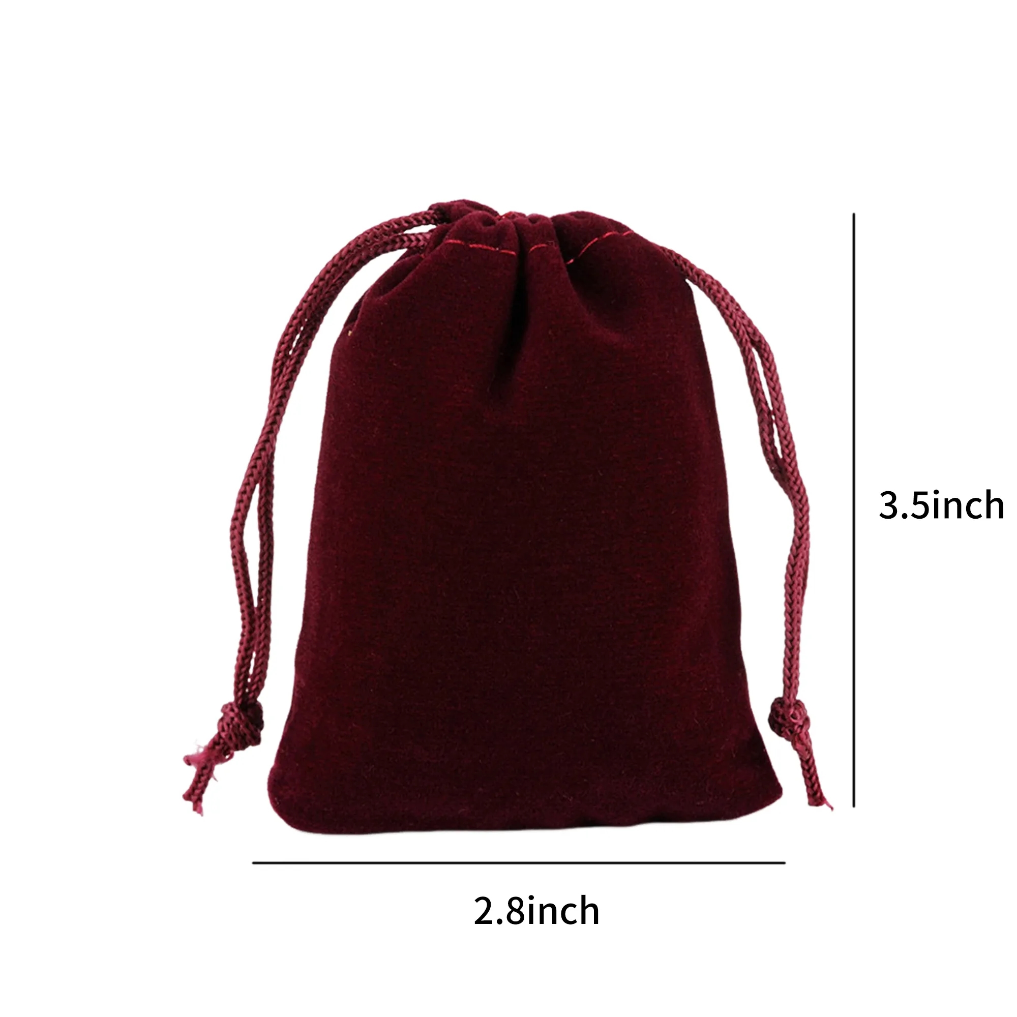 Flannelette Jewelry Drawstring Bag 8