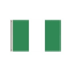 National Flag, Nigeria, Double-Sided - 60"W x 36"H 1