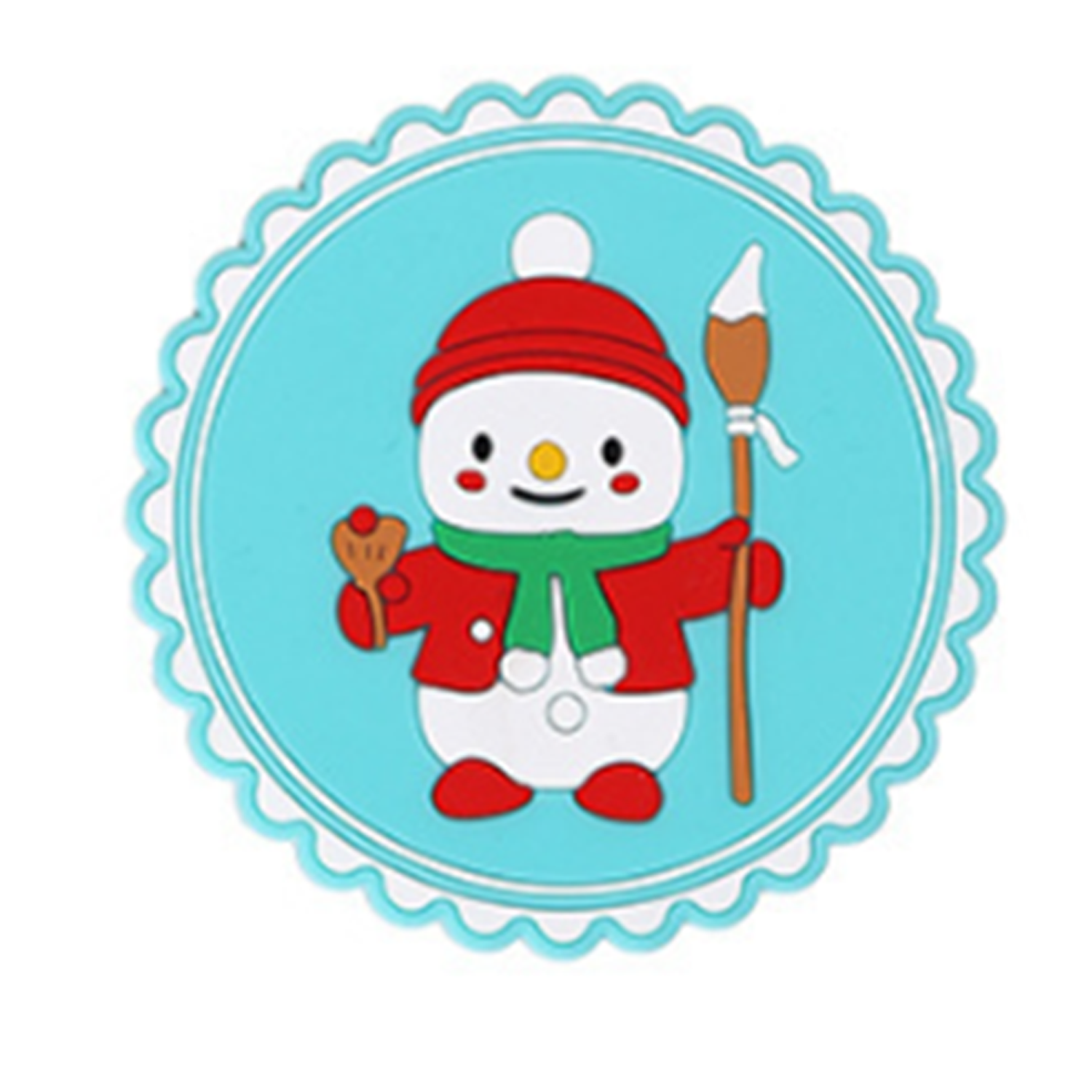 Christmas Rubber Heat Insulation Cup Coasters 4