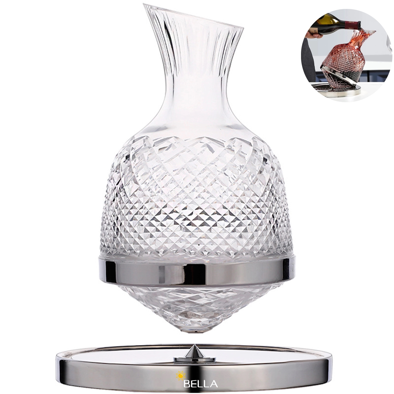 Wine Aerator Pourer Diffuser Decanter Spout With Base 1