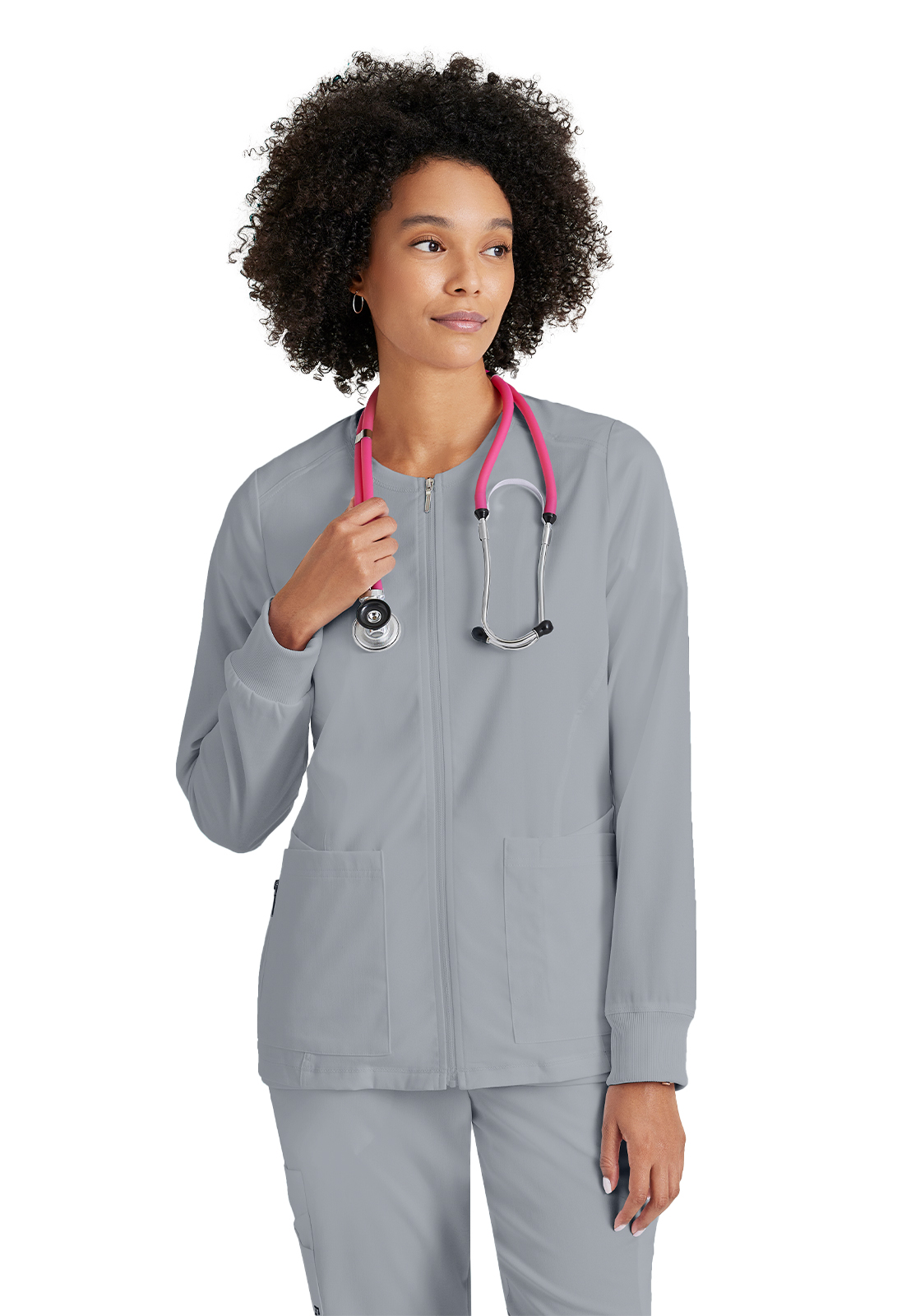 Grey's Anatomy Spandex Stretch - Women's Five-Pocket Gianna Warm-Up Scrub Jacket 6