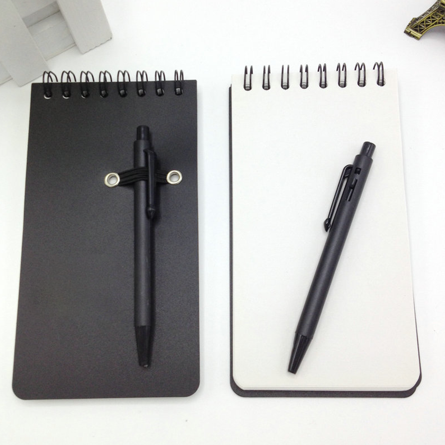 Mini Small Pocket Notebook W/ Pen Holder 2