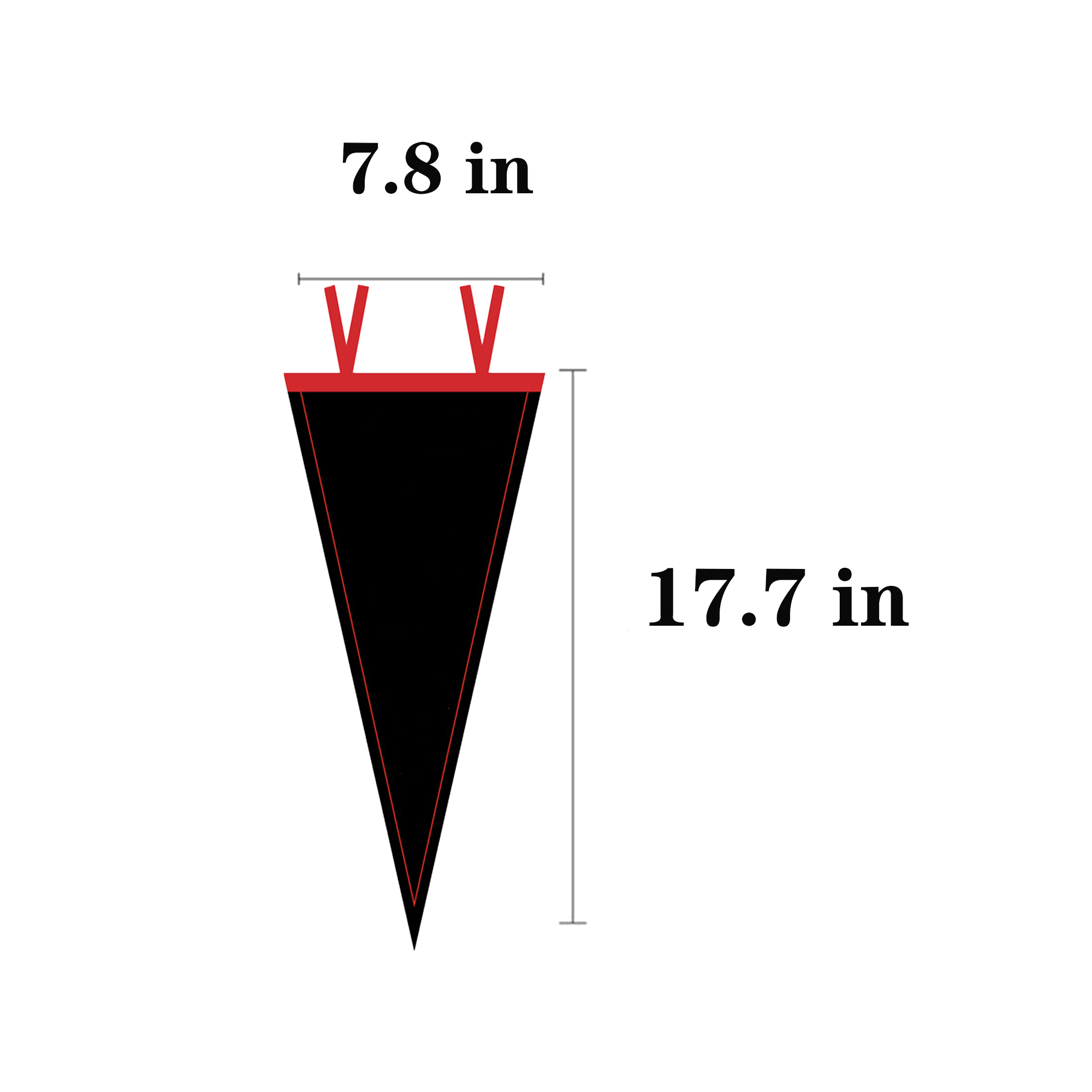 7.8" x 17.7" Full Color Felt Pennant 3