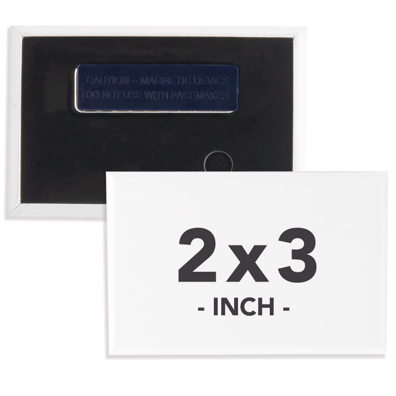 2 X 3 Inch Rectangle Wearable Clothing Magnet Buttons 8