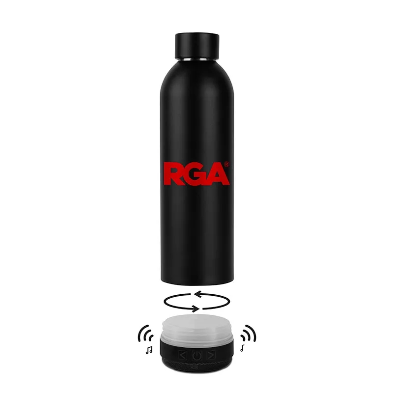 SoundSip Double Wall 18oz. Bottle with Wireless Speaker 13