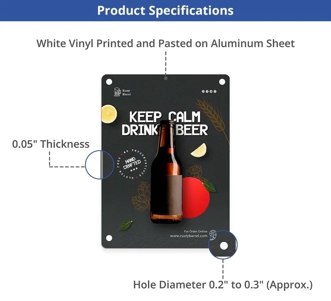 Custom Beer Signs(1' x1') SQFT 2