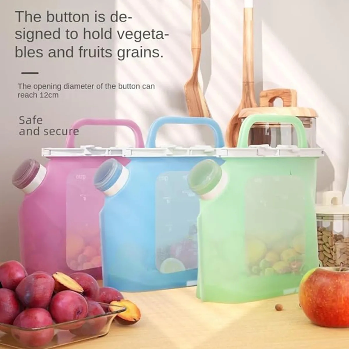 Reusable Leakproof Silicone Storage Food Container Bags 3