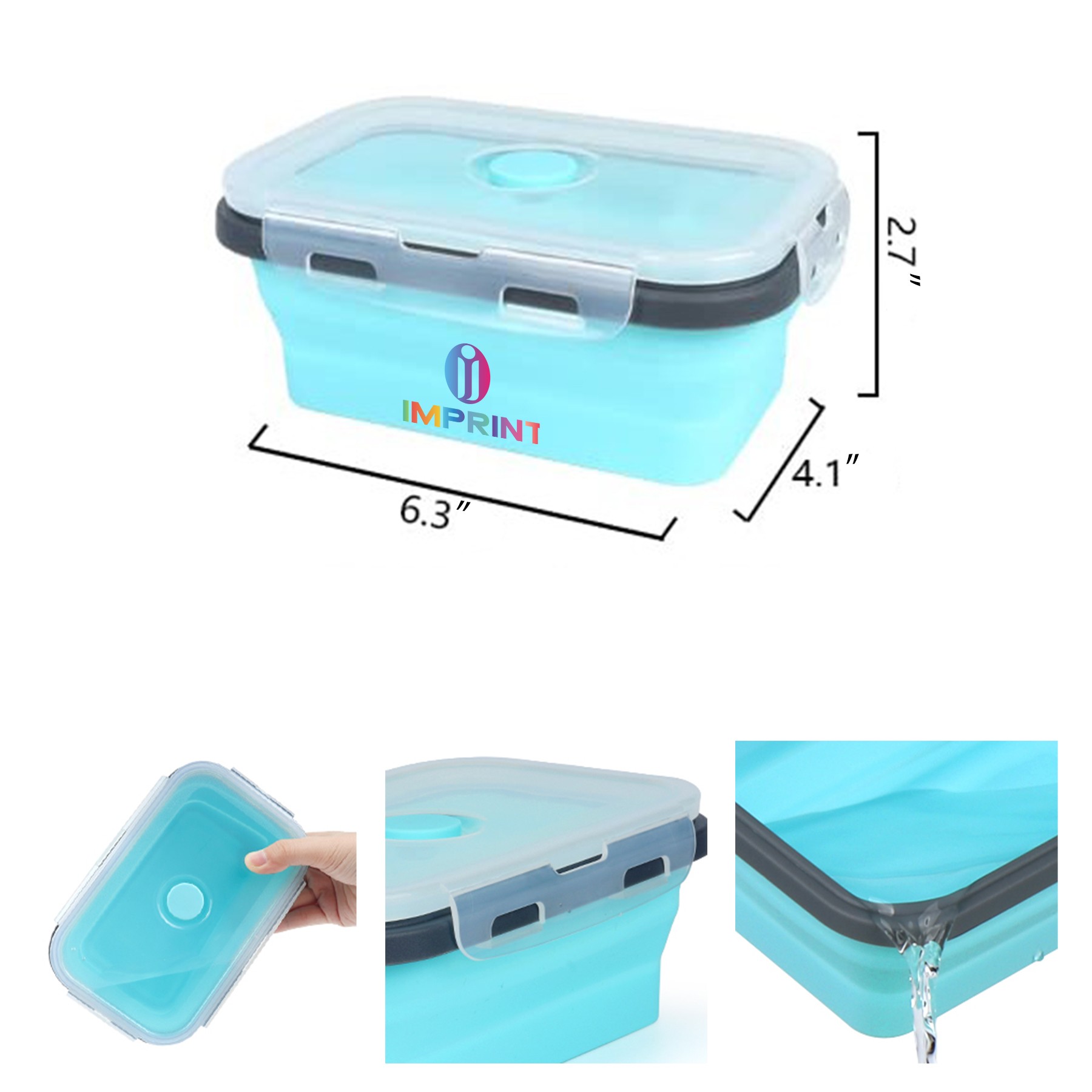 Collapsible Foldable Silicone Food Storage Containers 2