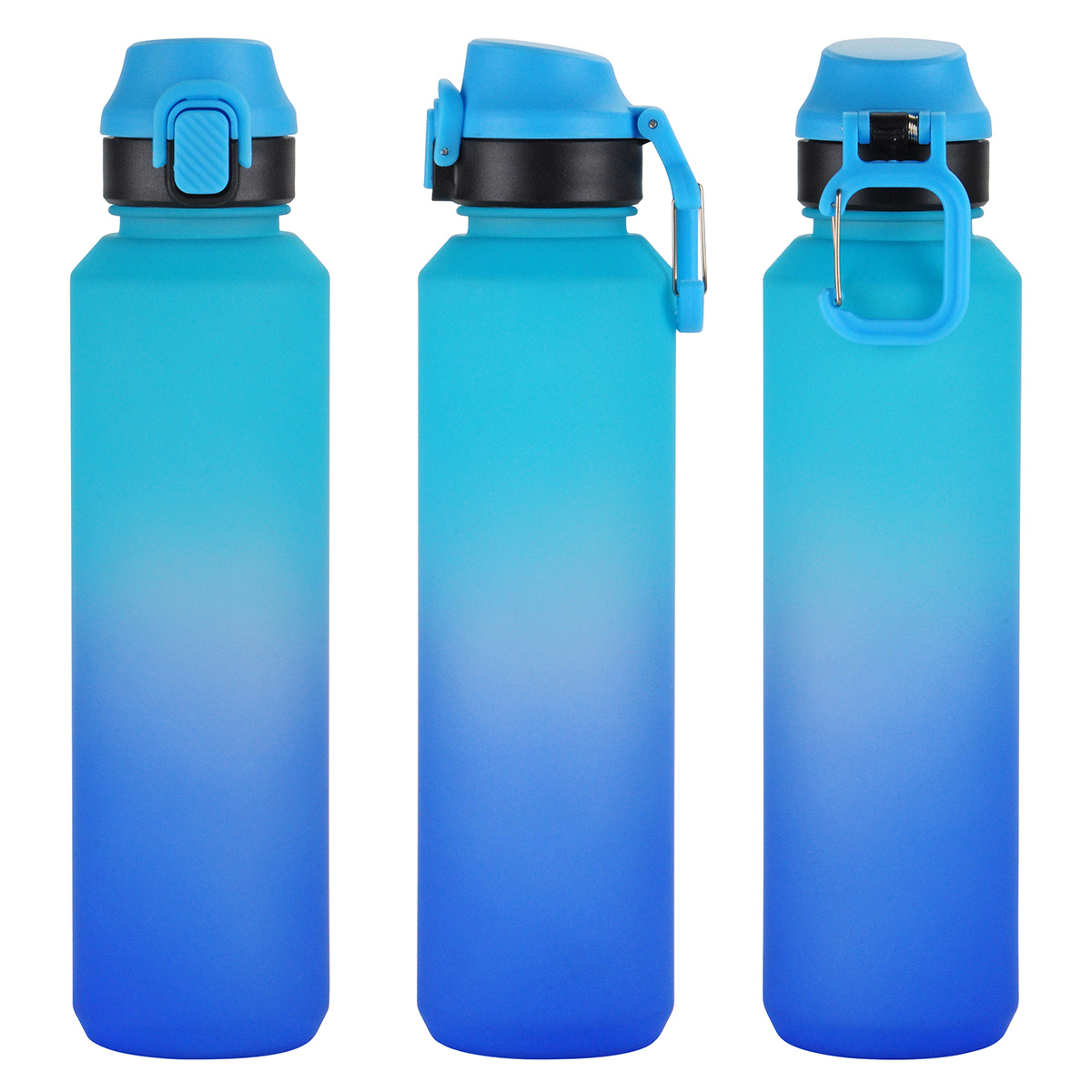 Chroma 27 oz Tritan® Bottle with Snap-Top Lid & Carabiner 12