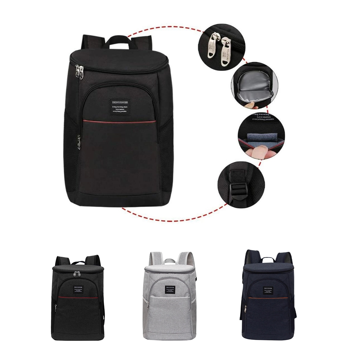 18L Double Shoulder Cold Storage And Heat Preservation Bag 5