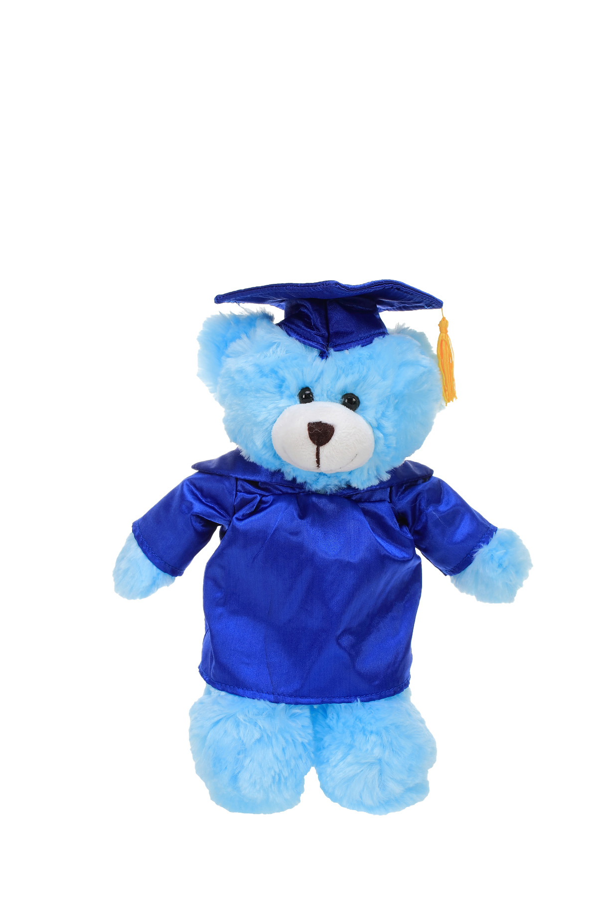 Soft Plush Blue Bear in Graduation Cap & Gown Stuffed Animal 1