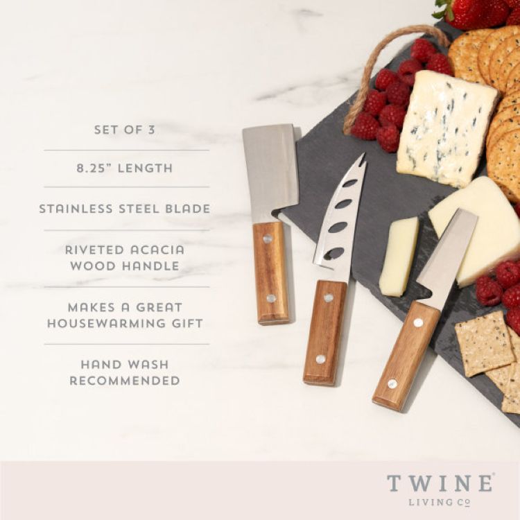 Twine Living® Rustic Cheese Set 5