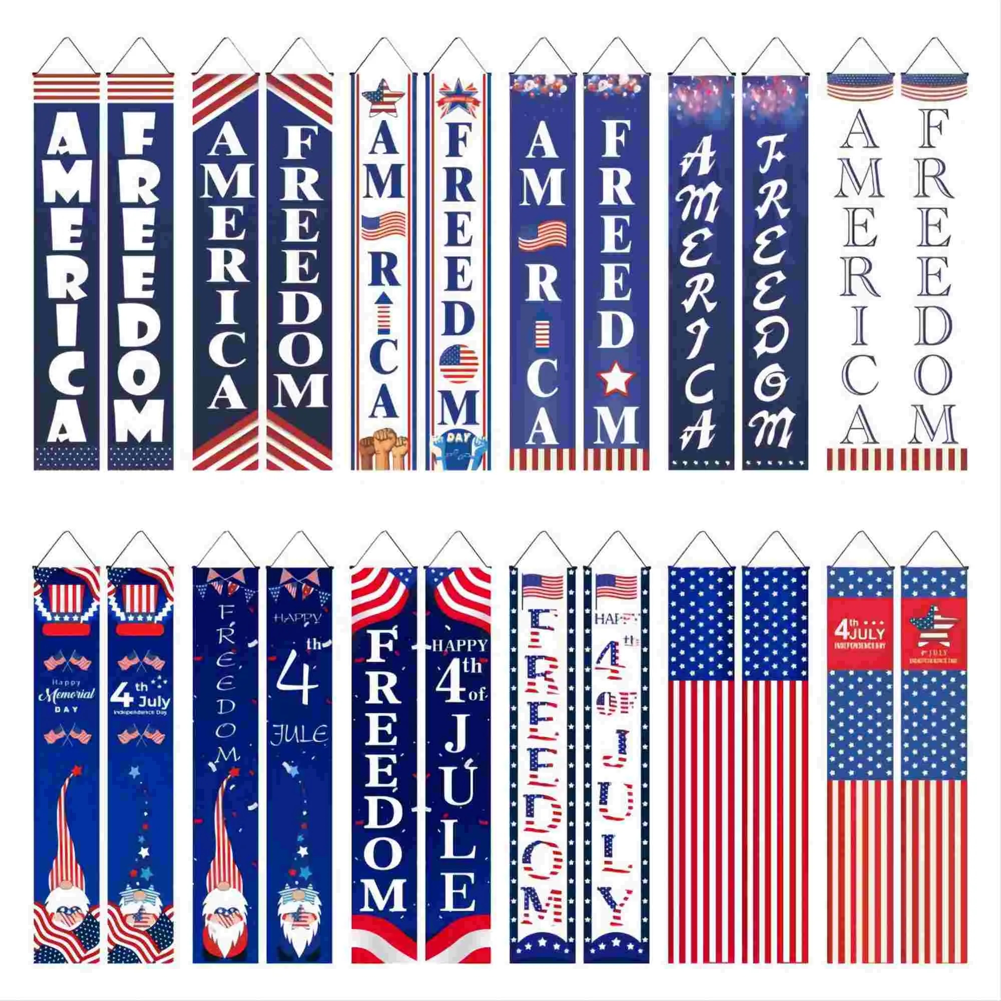July 4th Independence Day Hanging Banners 6