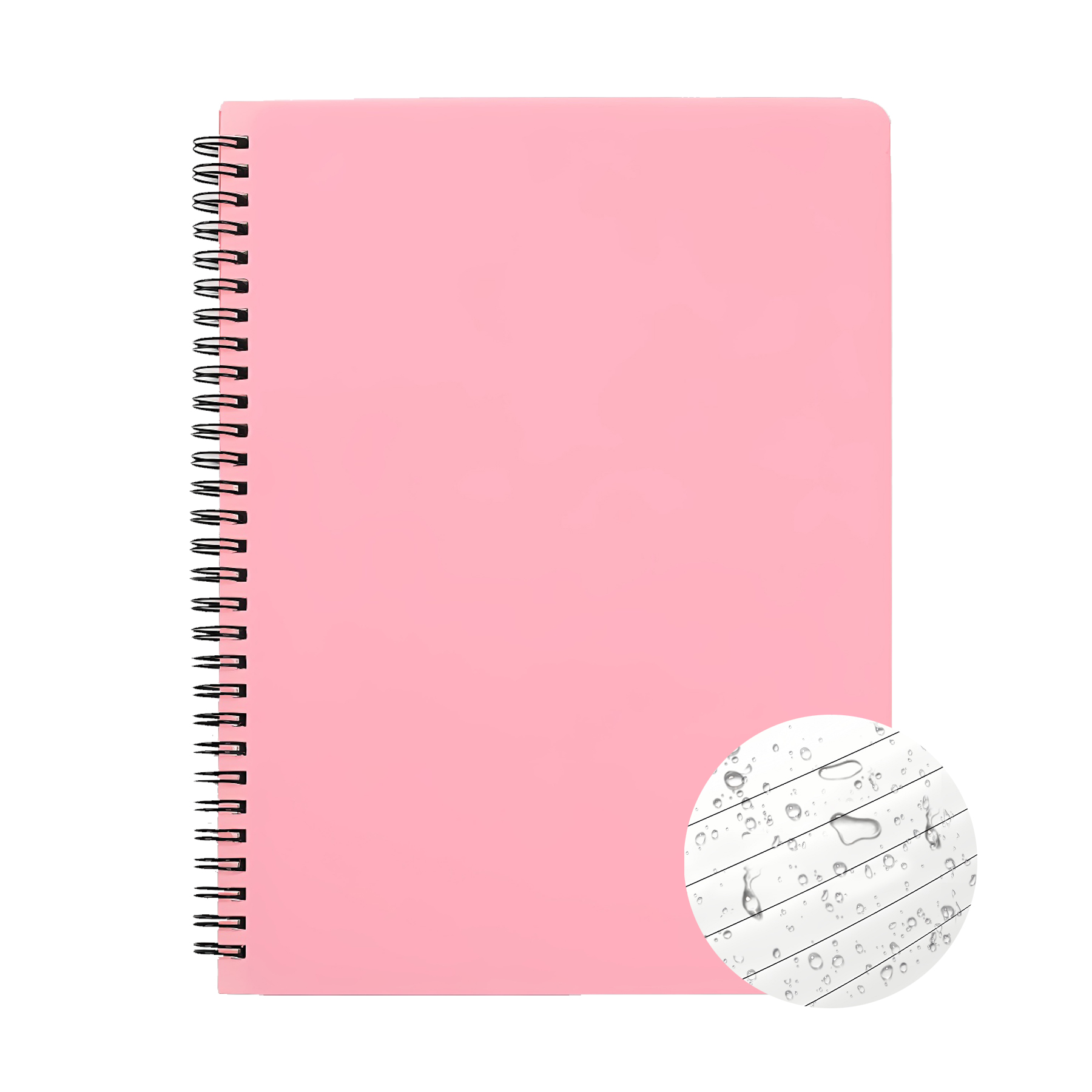 Reusable A5 80 Sheet Waterproof Lined Spiral Notebook 4