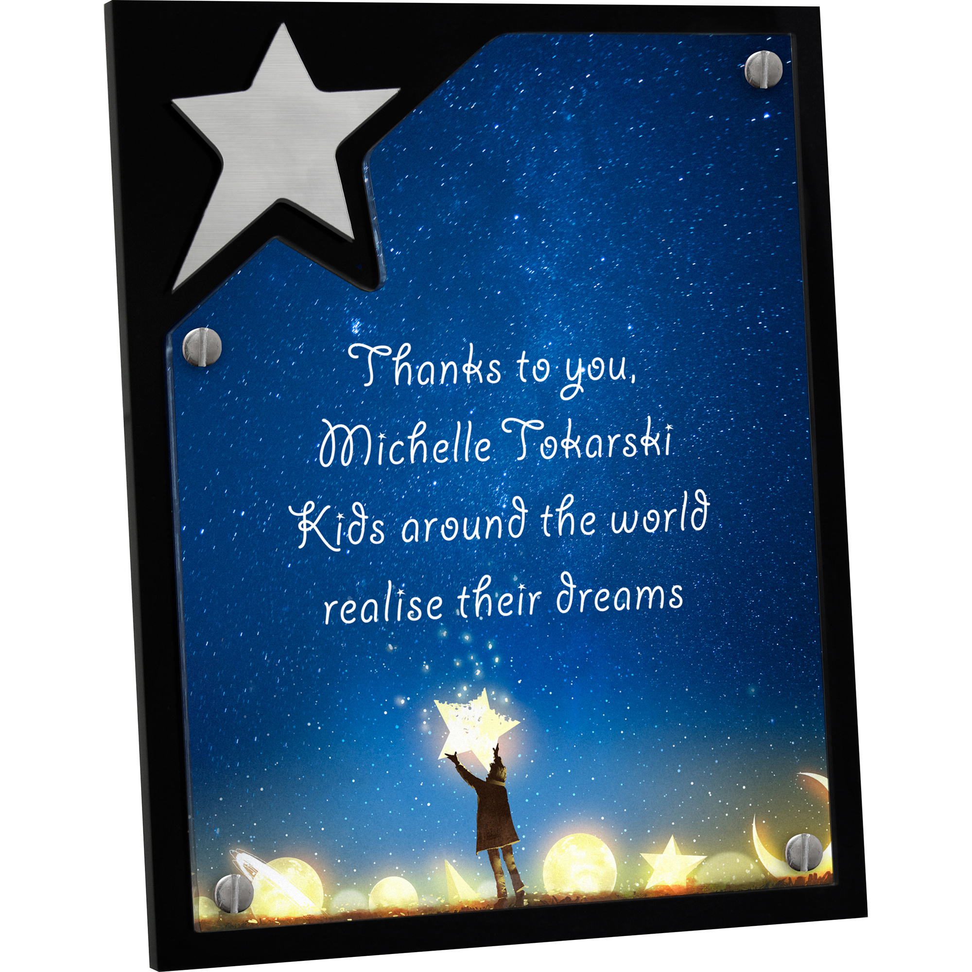 North Star Plaque (8" x 10" x 3/8") Full Colour PhotoImage