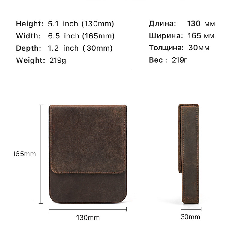 Six-seat Leather Pen Case 6