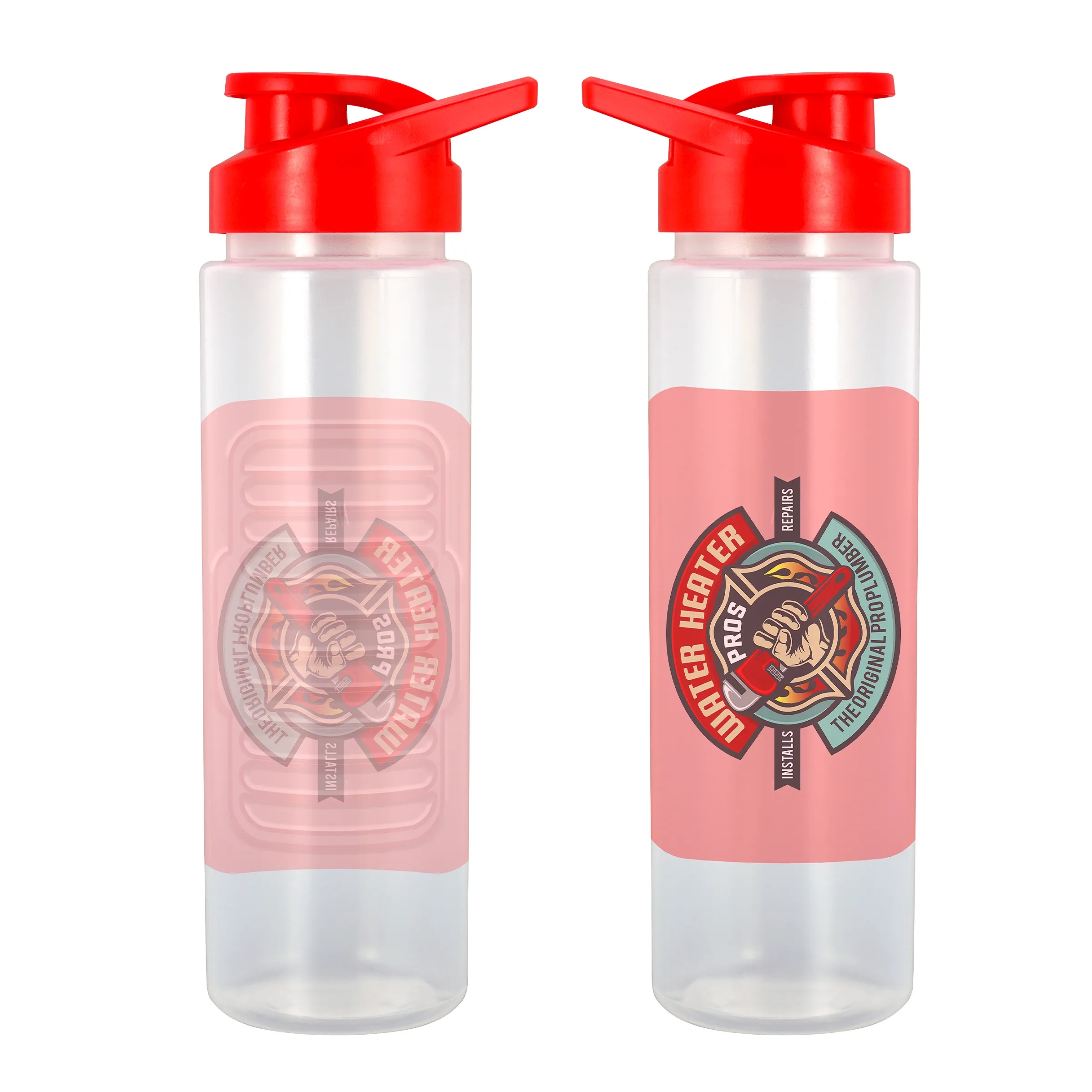 Easy Pour 24 oz. Full Color Debossed Bottle 10