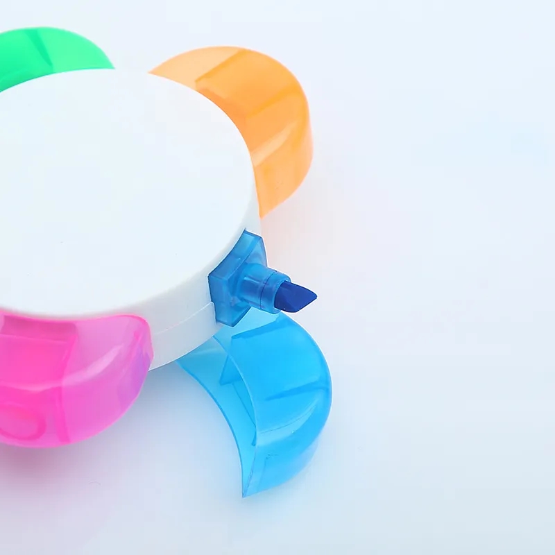 Flower Shape Watercolor Highlighter Pens 4