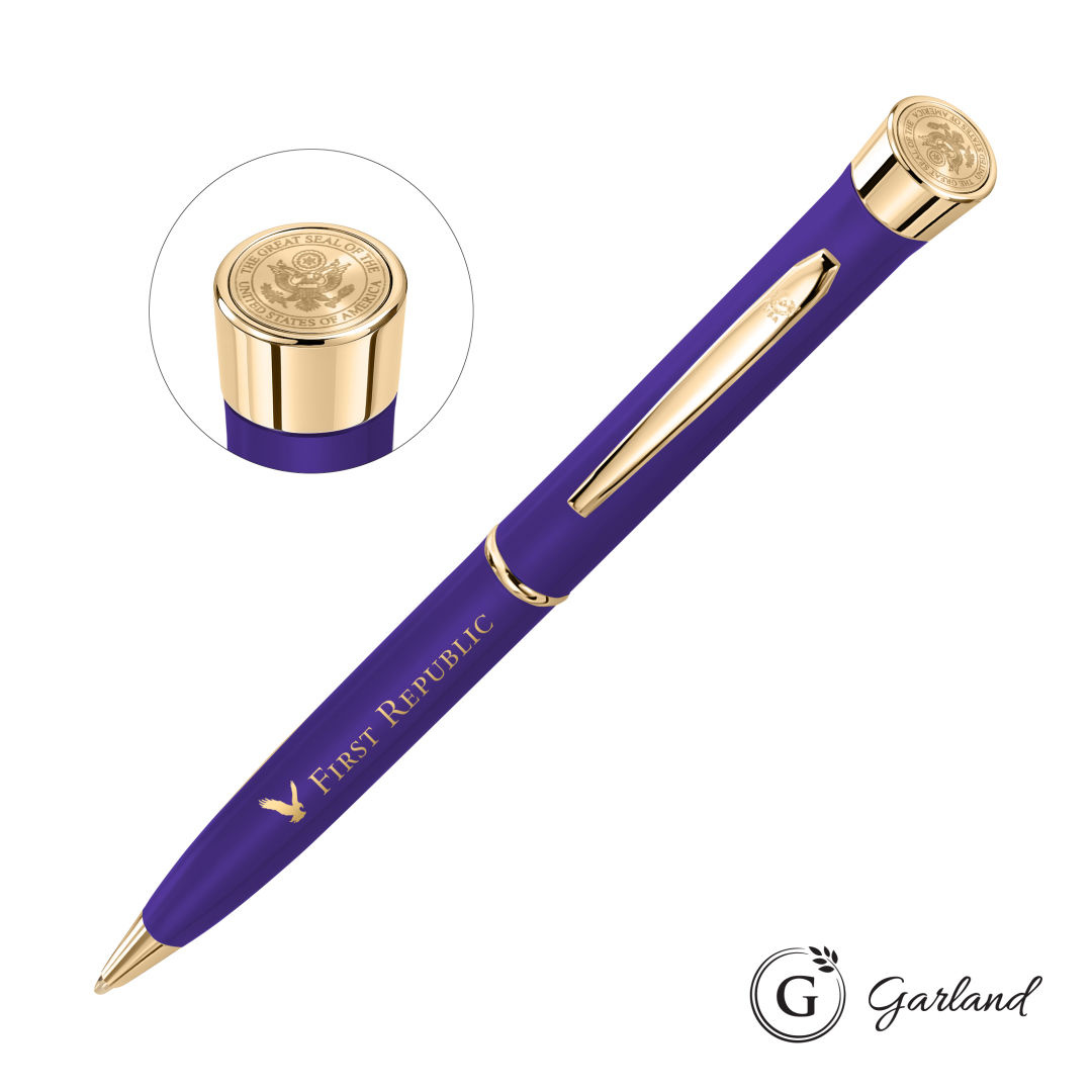 Garland® Color Matte Custom Emblem Twist Pen - Gold 15