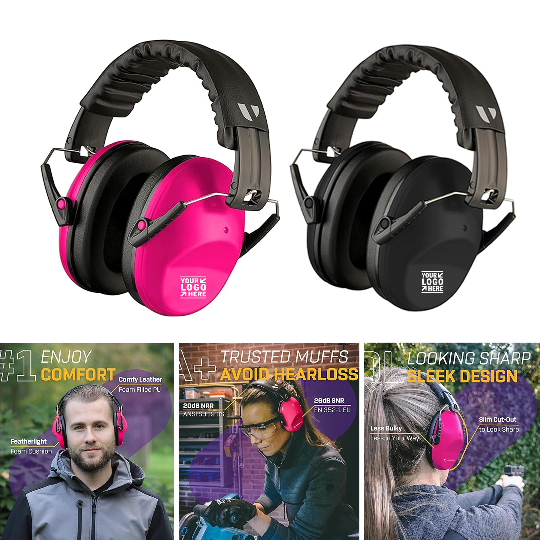 Adult 20dB Noise Reduction Hearing Ear Protection Headphone 2