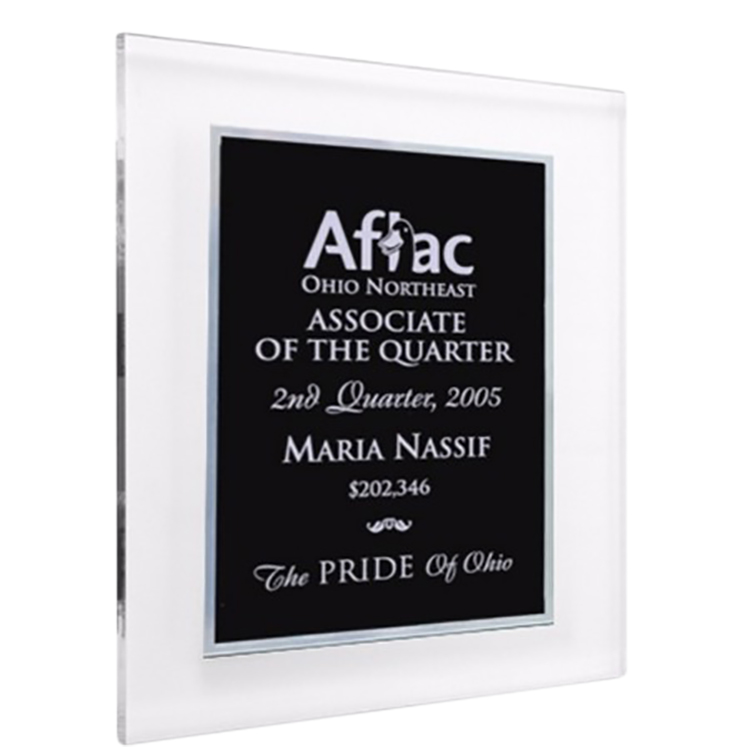 Double Plate Lasered Plaque-Acrylic 1