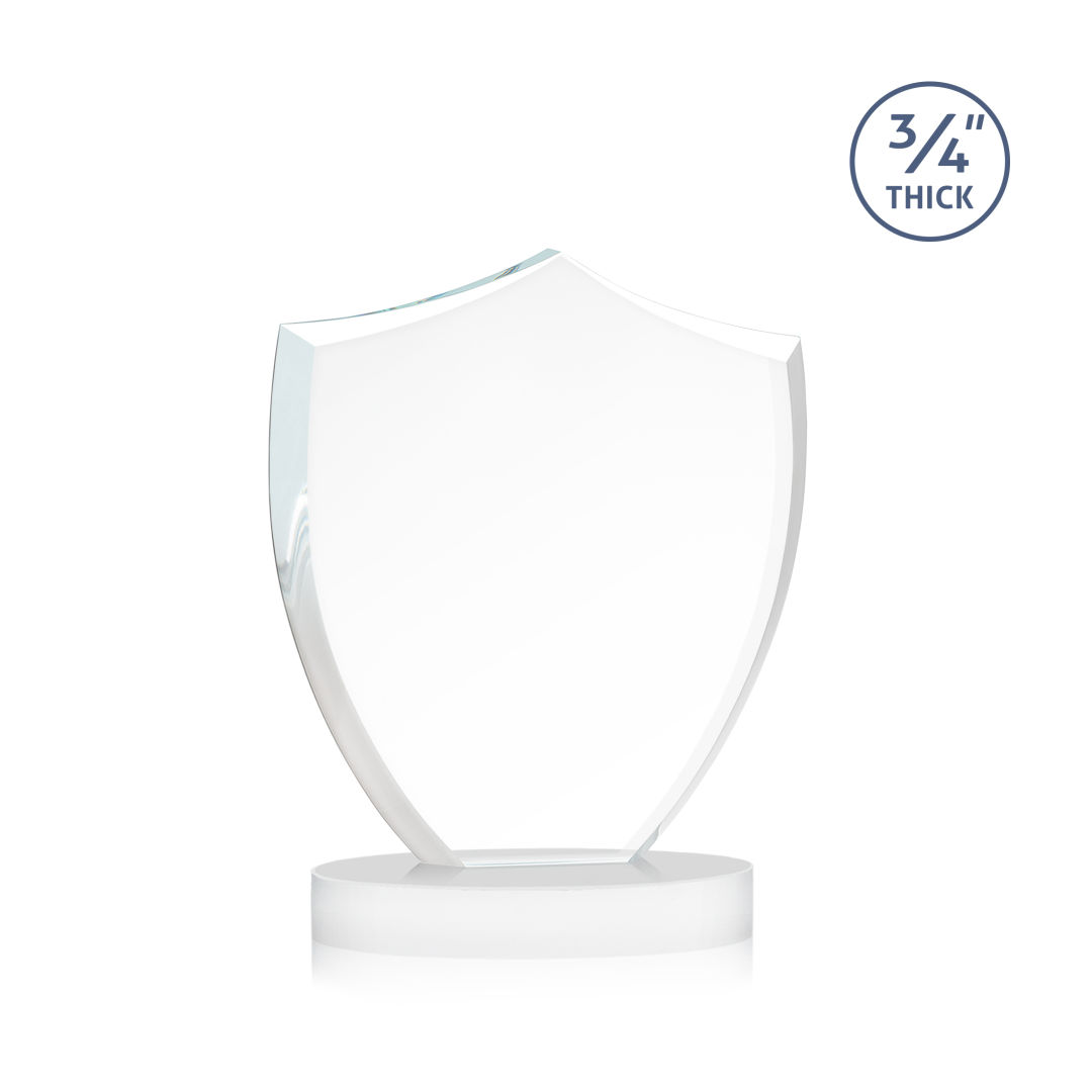 Scudo Shield VividPrint™ Award on Alberton Base - White 1