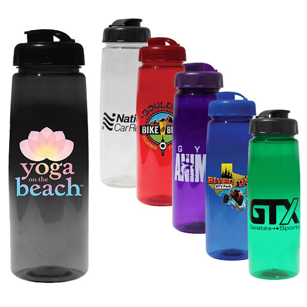 30 oz. Poly-Saver PET Bottle with Flip Top Cap 7