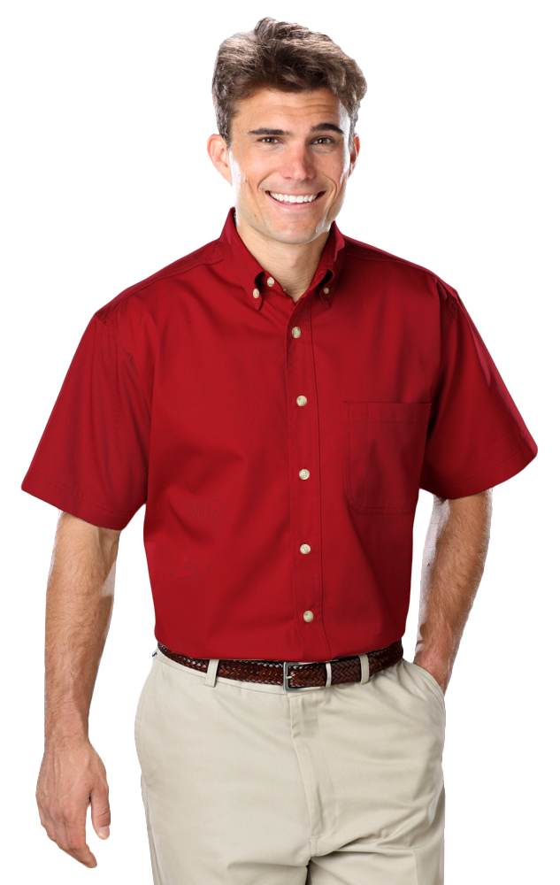 Men's S/S 100% Cotton Twill Shirt 41