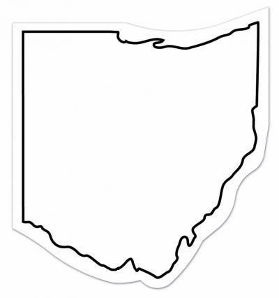 Ohio State Shape Magnet - Full Color 1