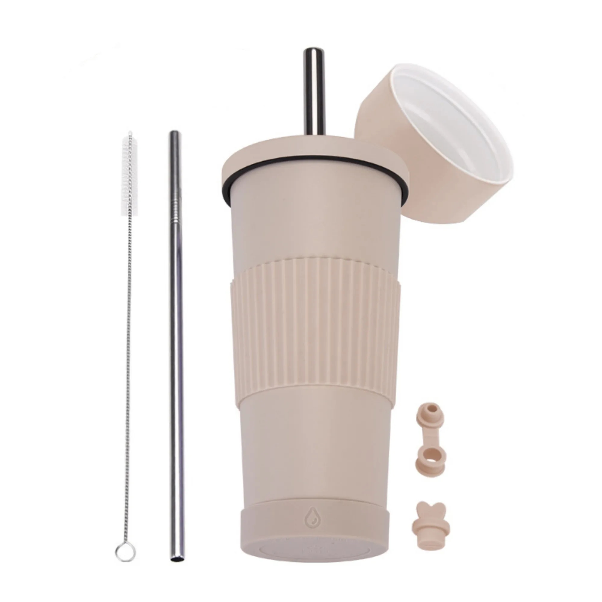 24oz Stainless Steel Straw Cup With Ceramic Inner Liner 6