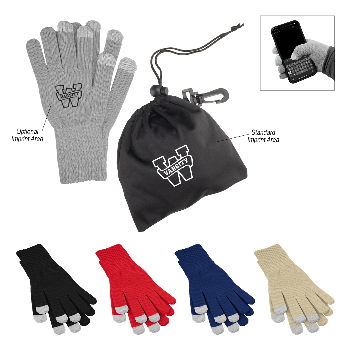 Touch Screen Gloves In RPET Pouch 3