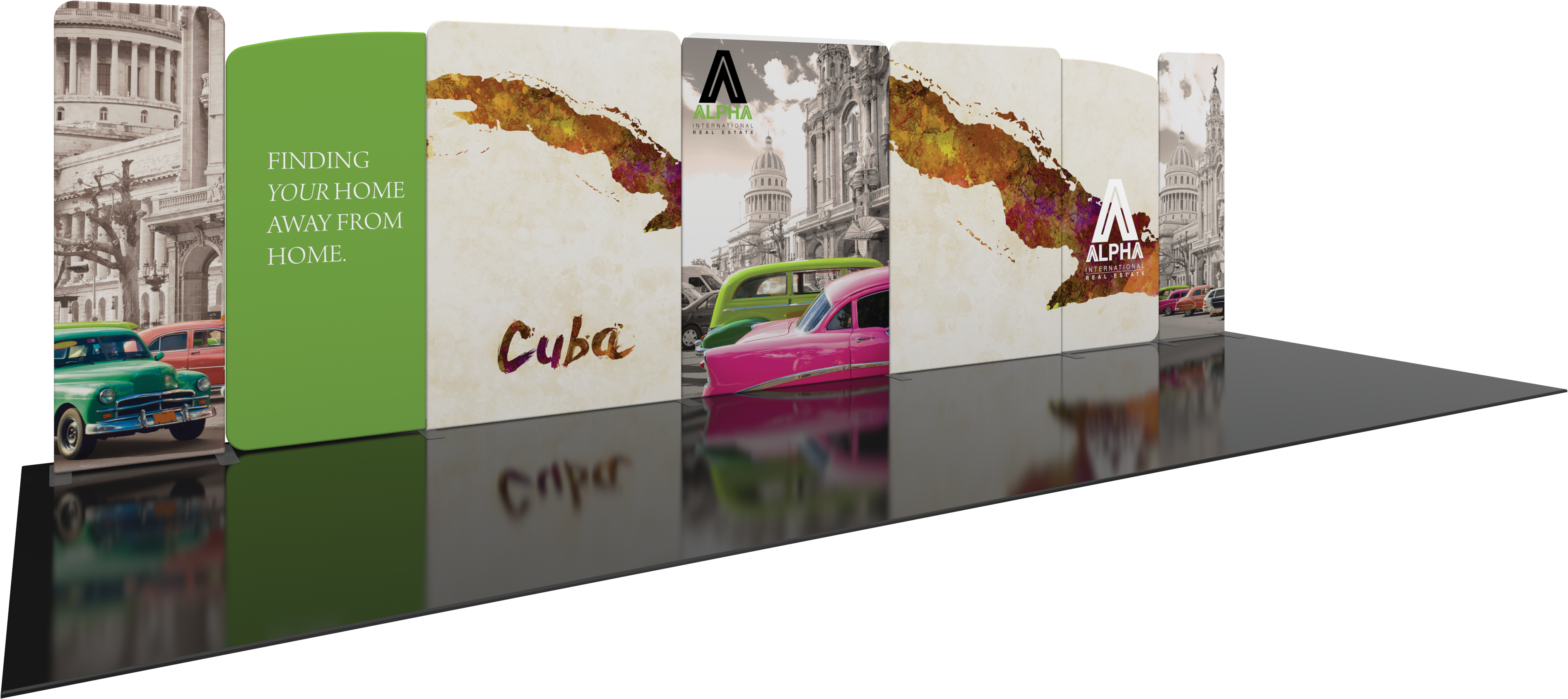 Modulate Series 2 30ft Fabric Backwall Kit 02