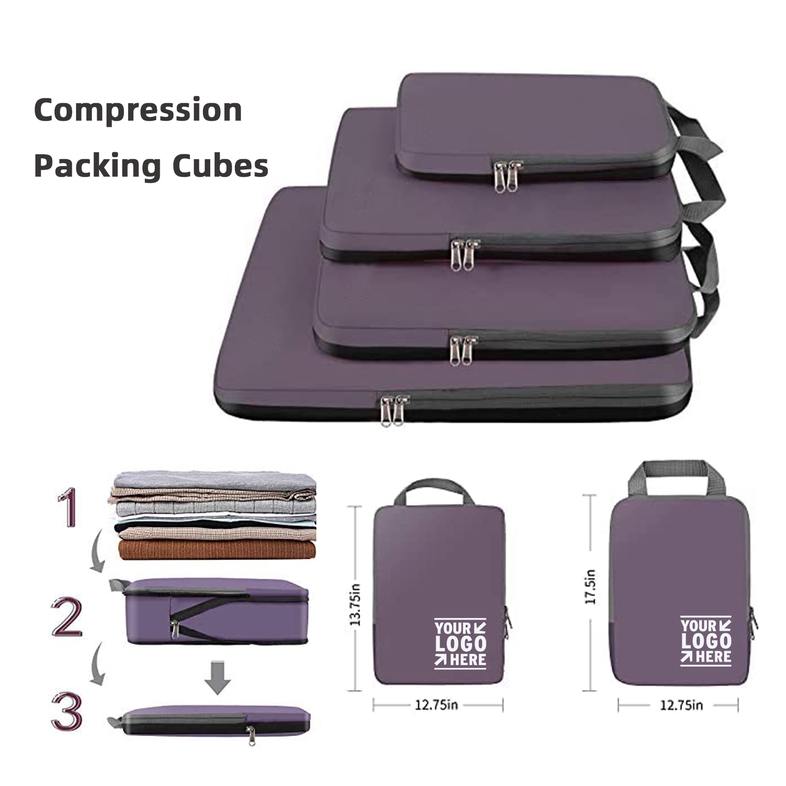4 Set Compression Packing Cubes 2