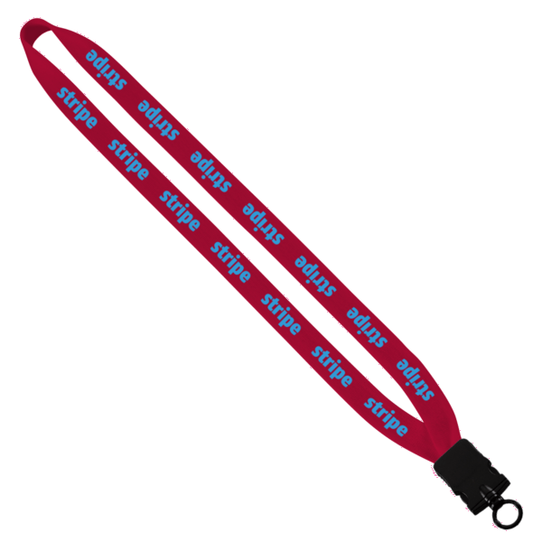 3/4" Cotton Lanyard with Plastic Snap-Buckle Release & O-Ring 8