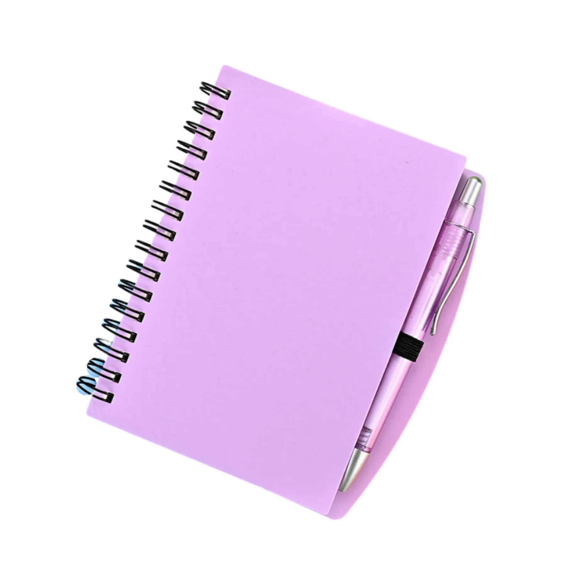 Pink Ribbon Spiral Notebook with Pen 3